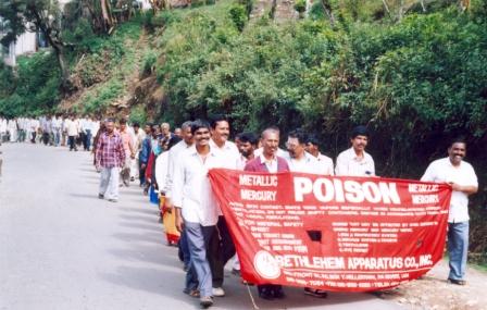 ex workers march