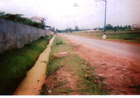 Tanfac north side drainage canal