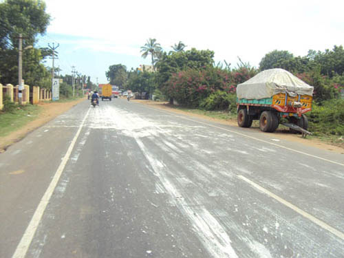 ECR Road spill