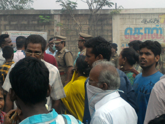 illegal dump site protest