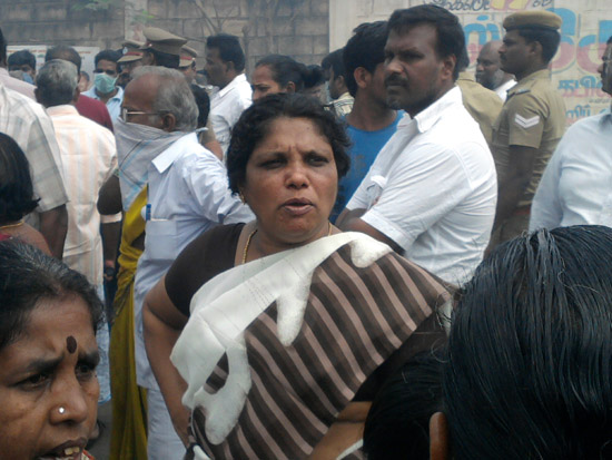 illegal dump site protest