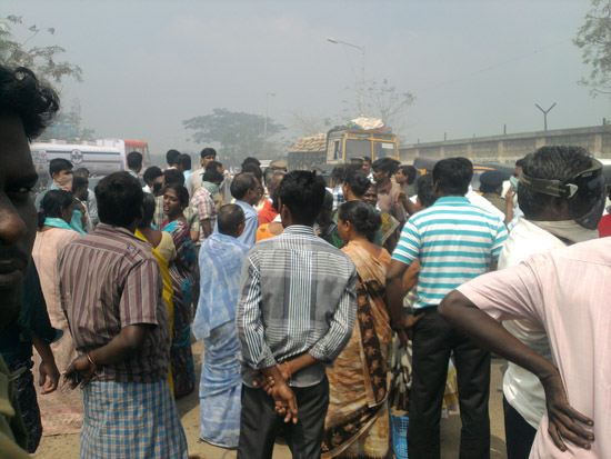 illegal dump site protest