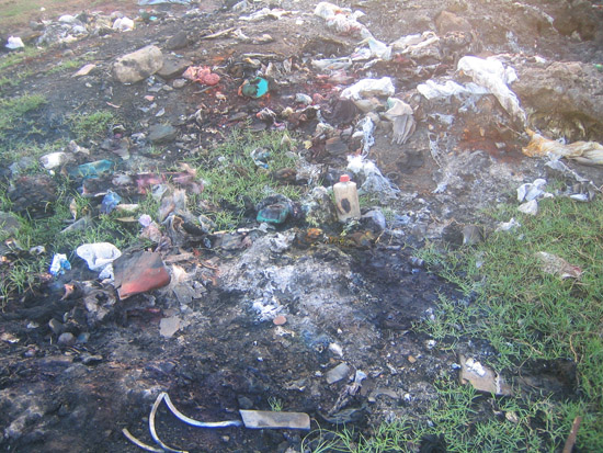 industry waste near Karikadu